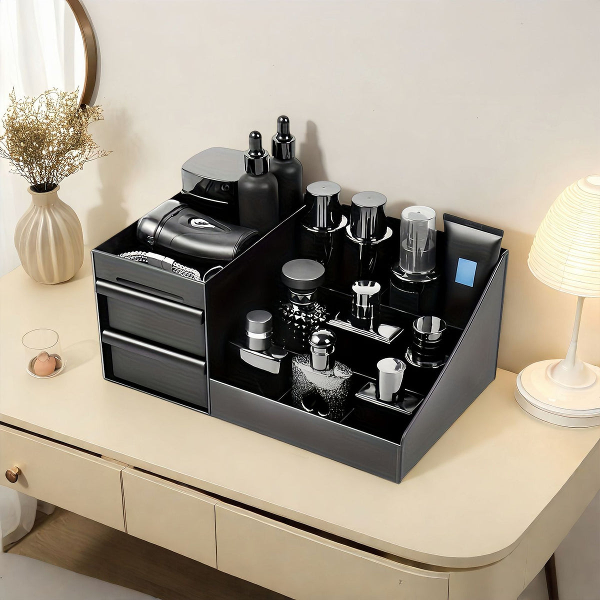 Organisateur de maquillage élégant