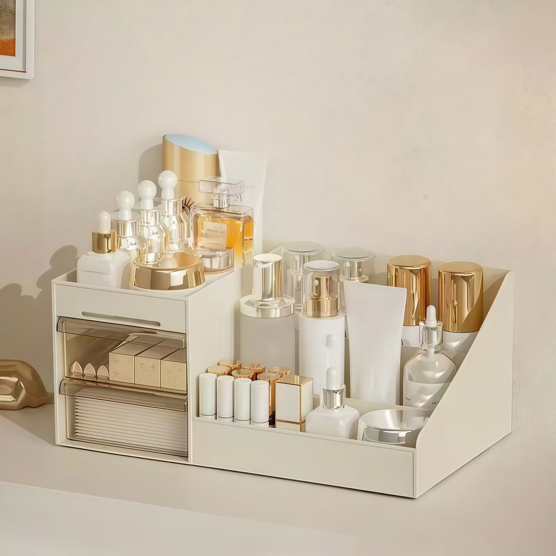 Organisateur de maquillage élégant